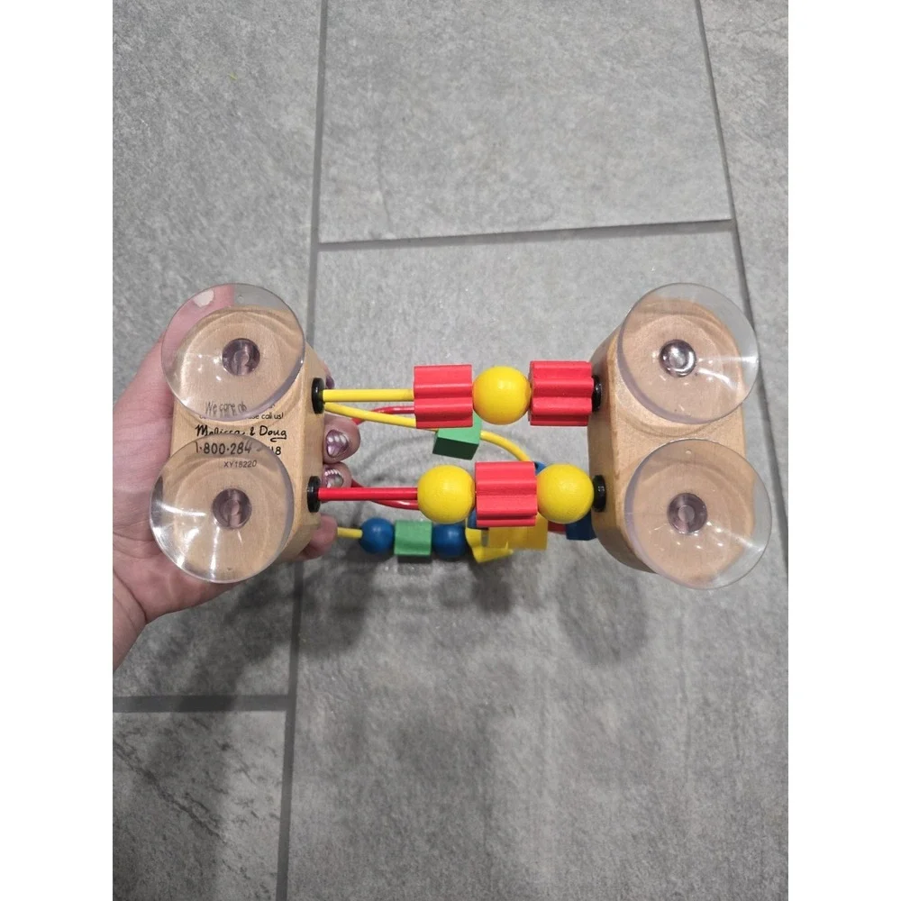 Melissa & Doug My First Bead Maze Wooden Toddler Toy Suction Cup Activity